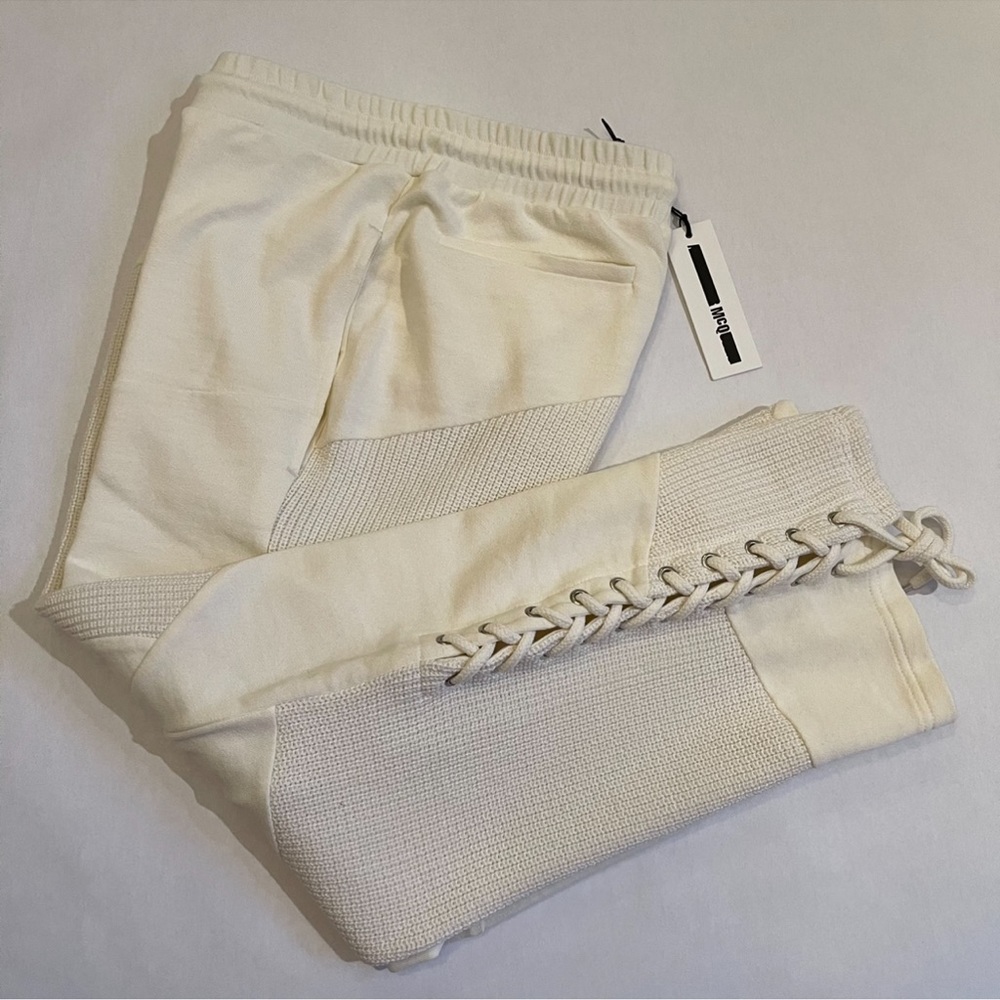 NWT McQ by Alexander McQueen Lace Up Paneled Pants - Picture 13 of 15